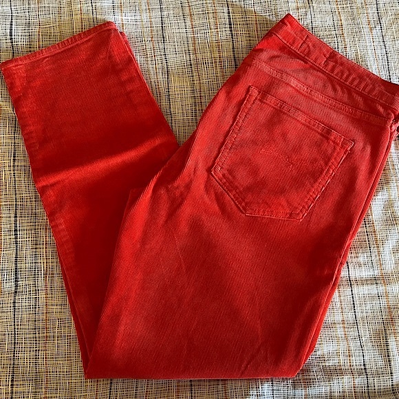Red corduroy Sexy Boyfriend style Gap pants - Picture 1 of 6